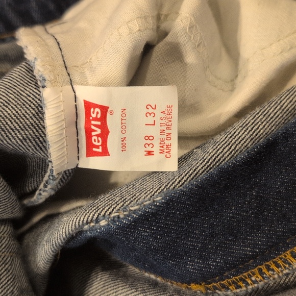 Mens vintage Levi's 506 straight leg orange tab jeans size 38/32 - Picture 6 of 6